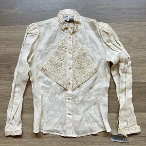 Cloak Many Colors Liberty Lucrezia Top Women 6 Linen Embroidery Victorian French